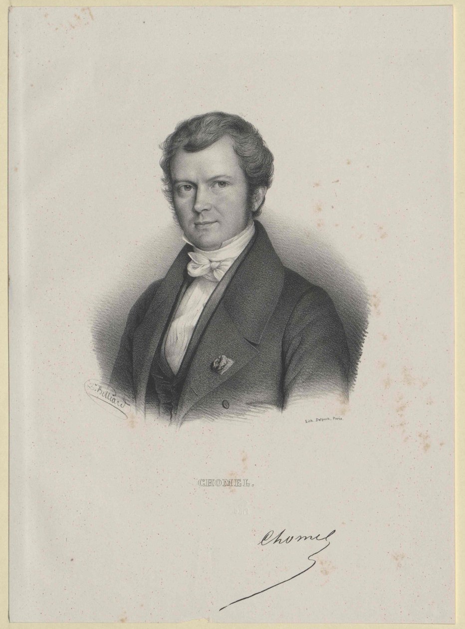Auguste-Francois Chomel (imprimir) de Artist Unknown