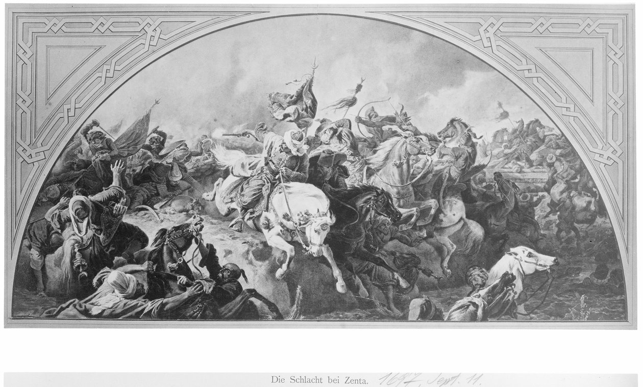 Batalla de Zenta 1697 de Artist Unknown