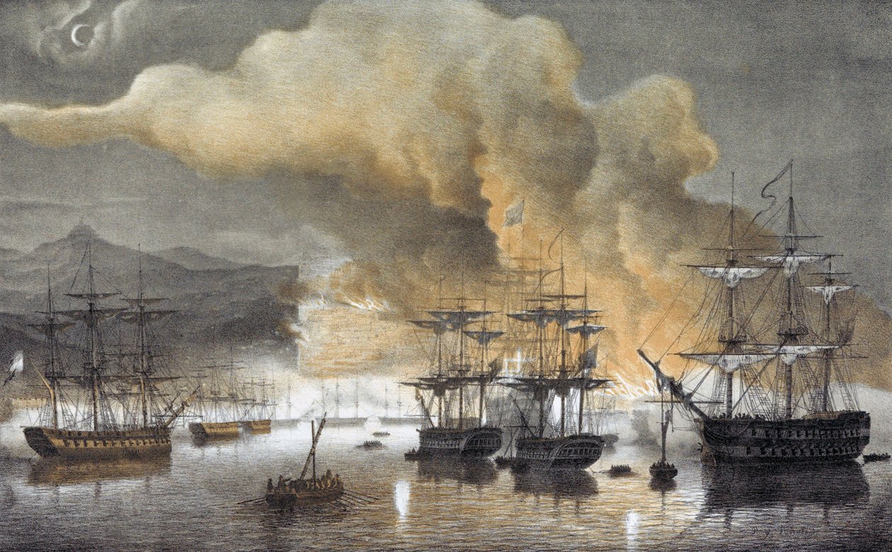 Bombardeo de Argel de Artist Unknown