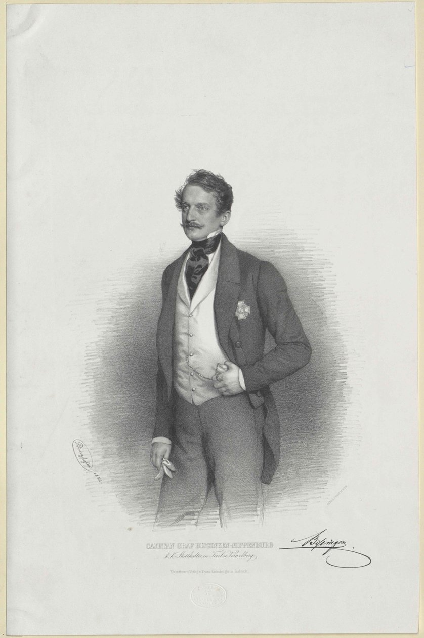 Cayetano conde de Bissingen y Nippenburg de Artist Unknown