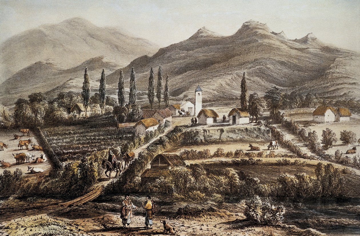 Chile (1837). Cogoti. Litografía de Artist Unknown