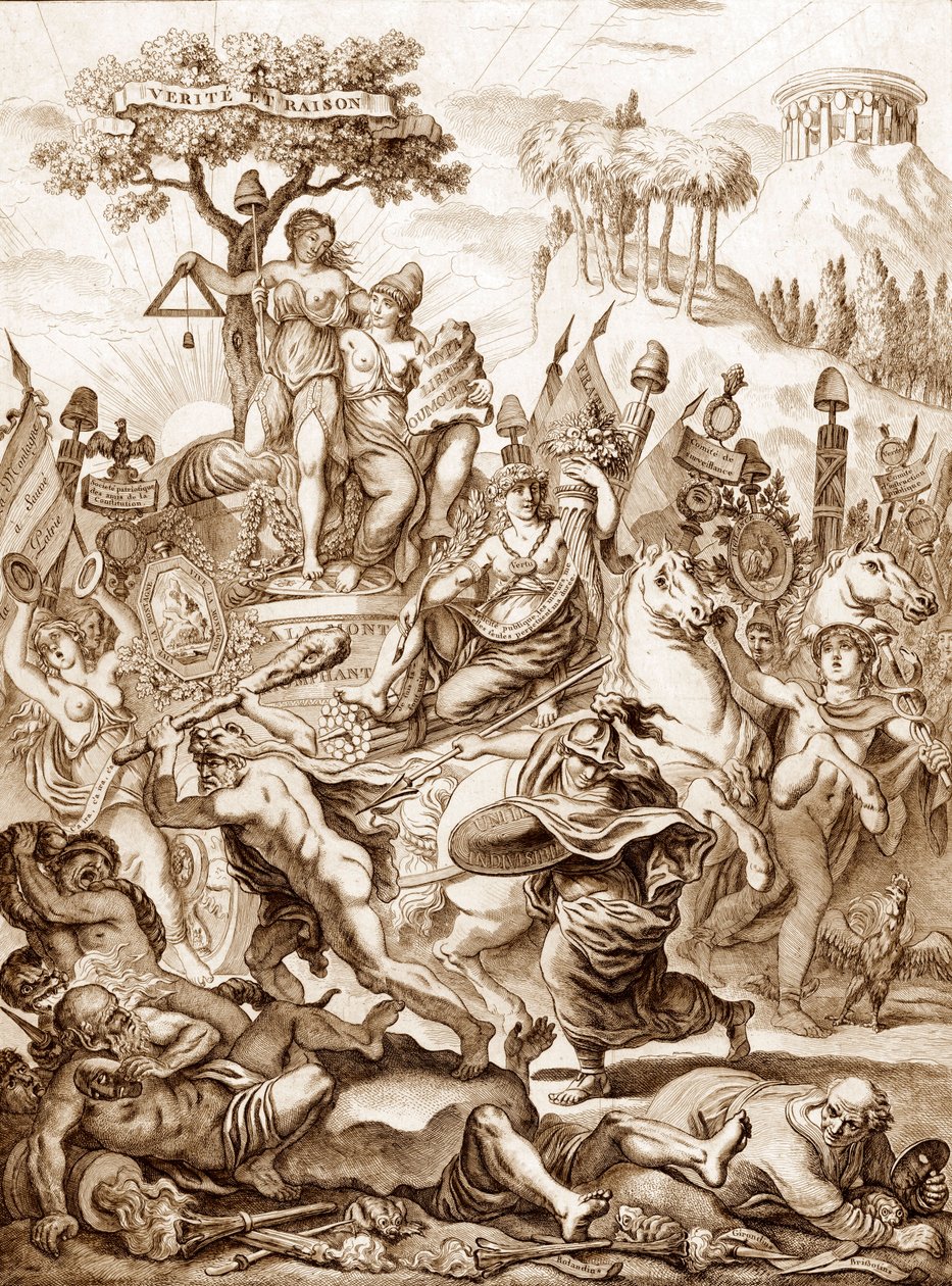 Convención Montagnarde - Alegoría del triunfo de la "Montagne" durante la Revolución Francesa de Artist Unknown