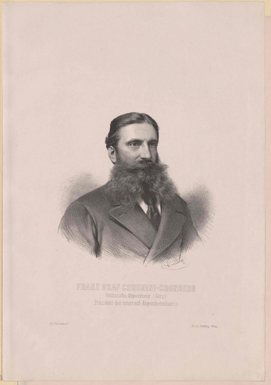 Coronini-Cronberg, Franz Graf (impresión) de Artist Unknown