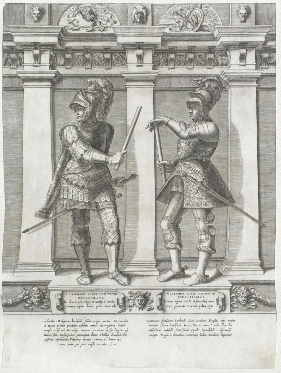 Conde de Habsburgo Guntram el Fuerte de Artist Unknown