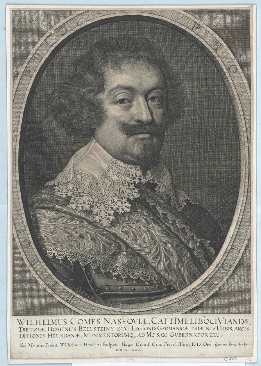 Conde de Nassau-Siegen Wilhelm (imprimir) de Artist Unknown