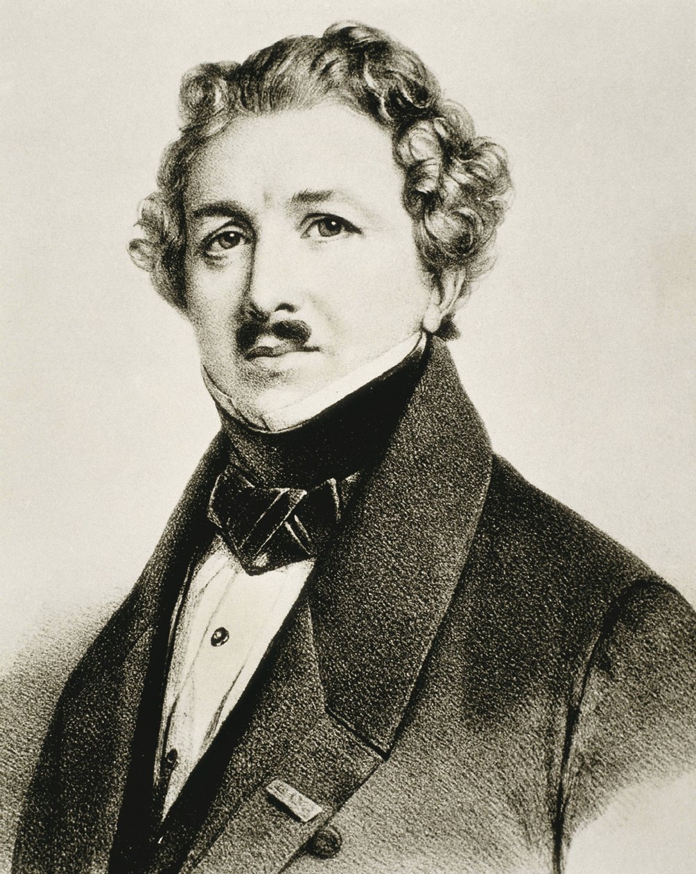 DAGUERRE, Louis-Jacques-Mande (1787-1851). Inventor inglés que mejoró la fotografía. Litografía. de Artist Unknown