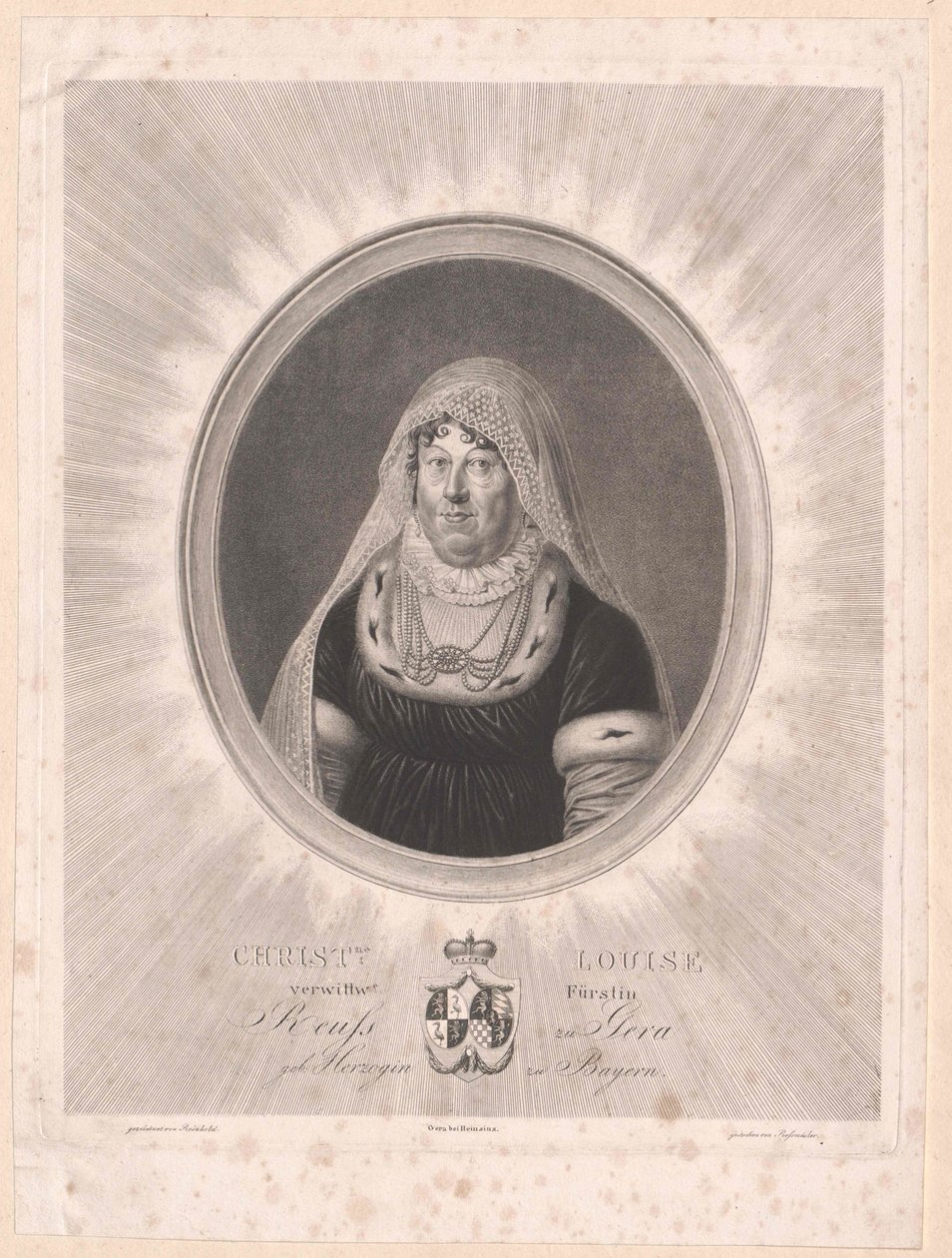 Duquesa de Baviera Luisa (imprimir) de Artist Unknown