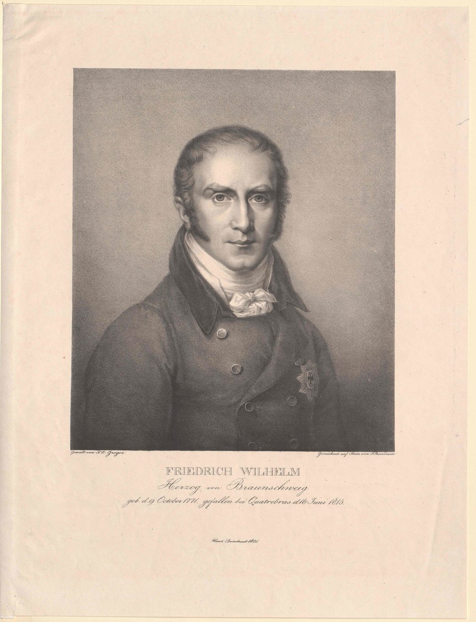 Duque de Brunswick-Oels Friedrich Wilhelm de Artist Unknown