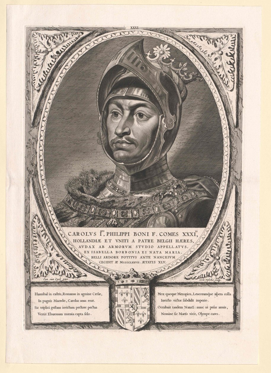 Duque de Borgoña Carlos el Temerario (impresión) de Artist Unknown
