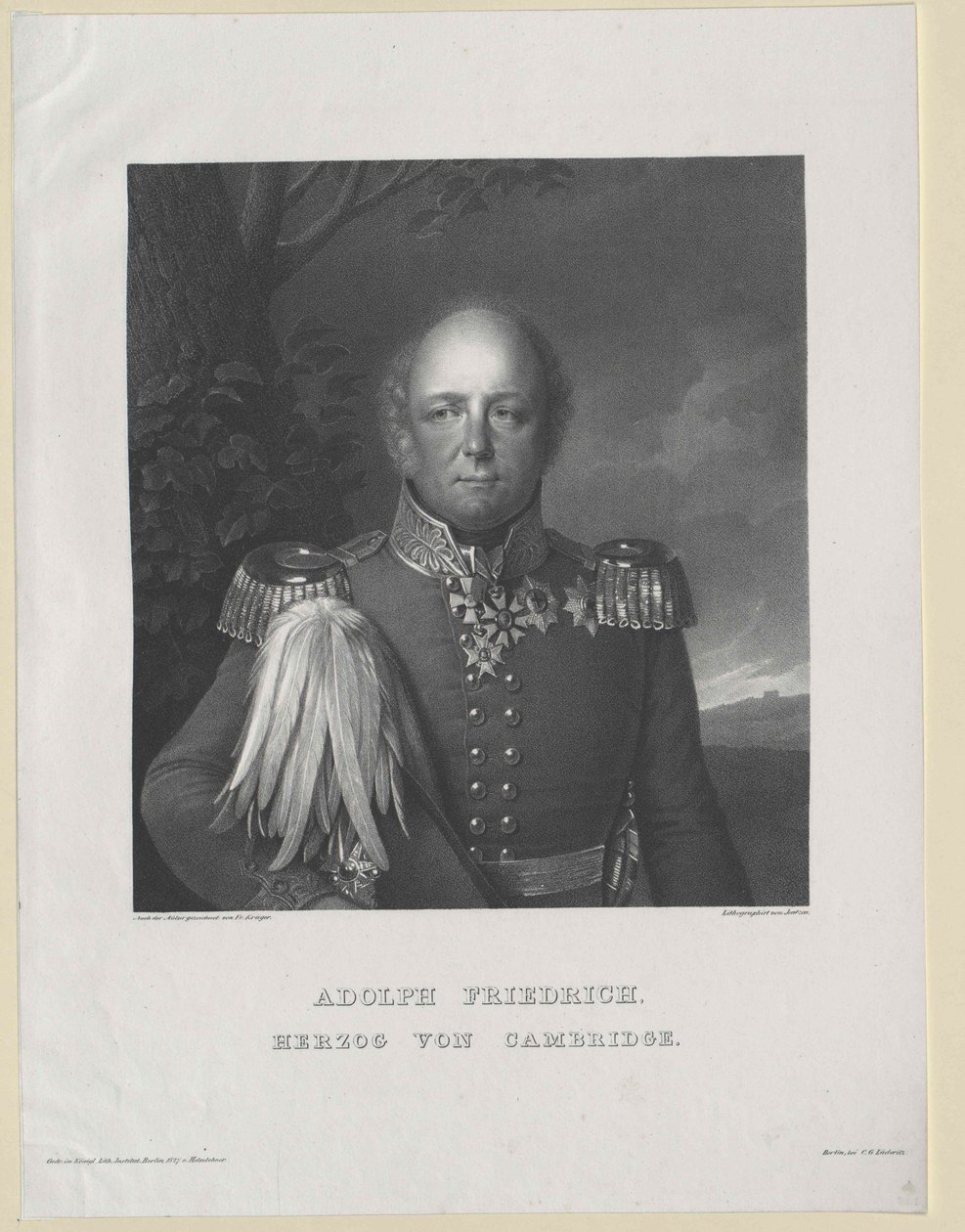 Duque de Cambridge Adolf Friedrich de Artist Unknown