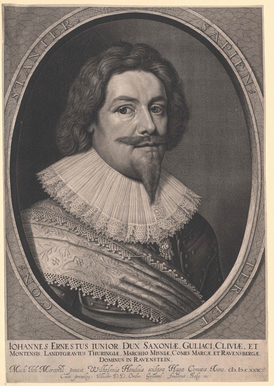 Duque de la Casa de Sajonia-Weimar Johann Ernst I de Artist Unknown