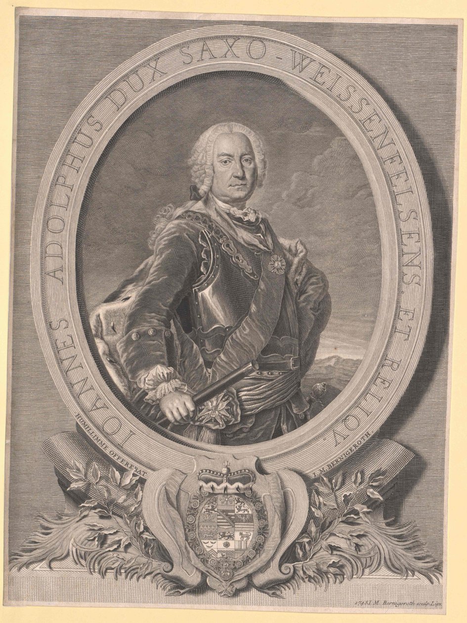 Duque de Sajonia-Weissenfels Johann Adolf II de Artist Unknown