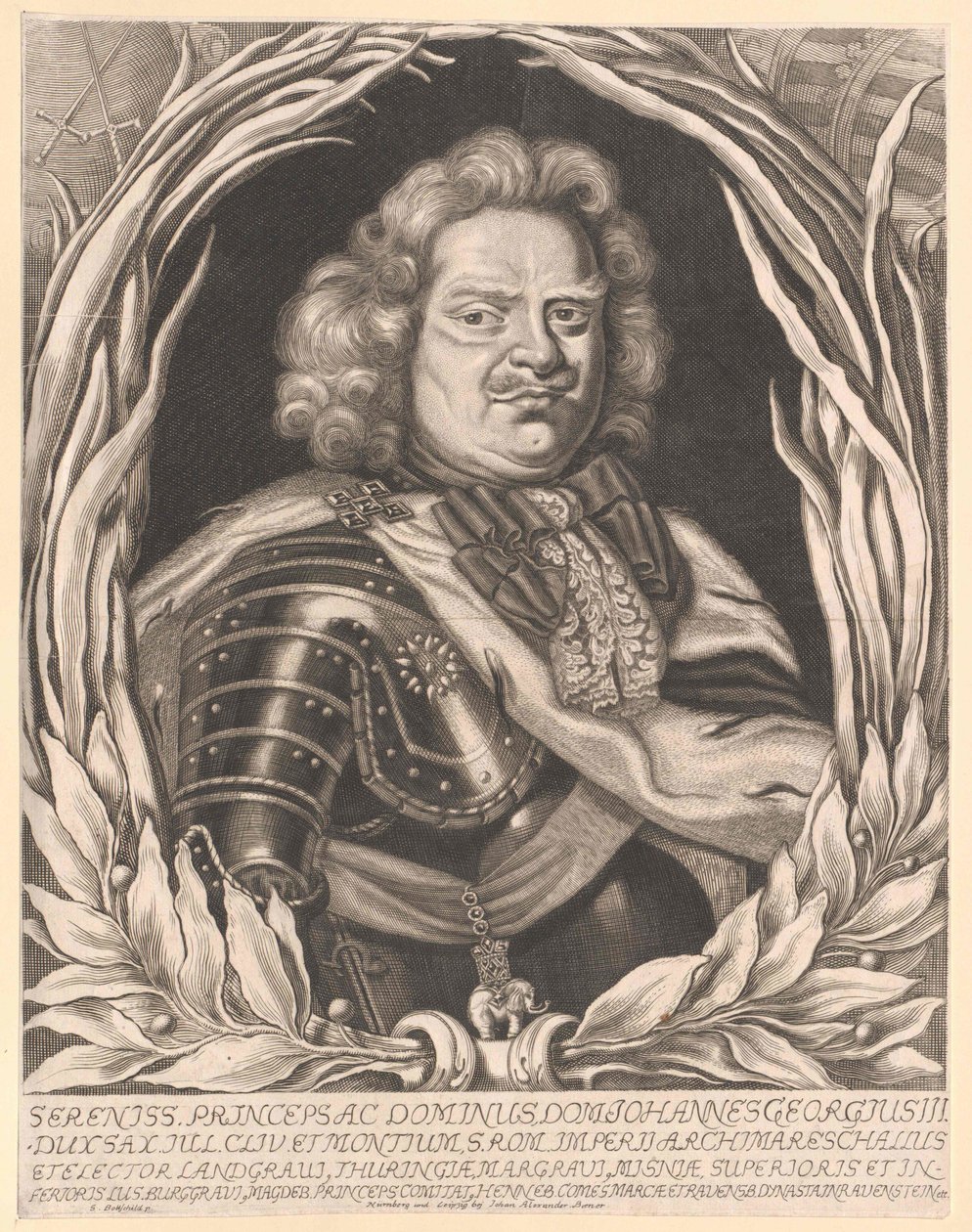 Elector de Sajonia Johann George III de Artist Unknown