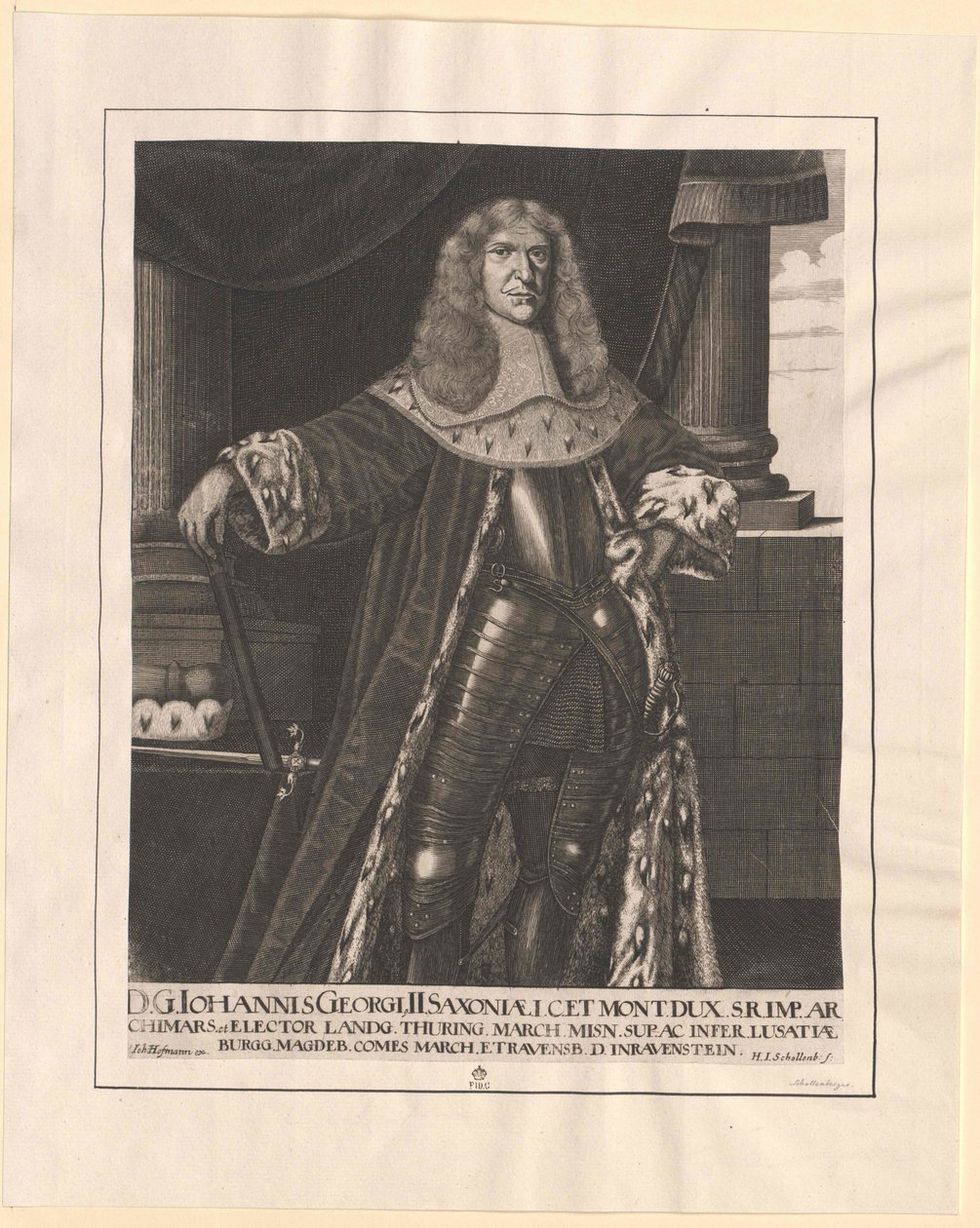 Elector de Sajonia Johann George II de Artist Unknown