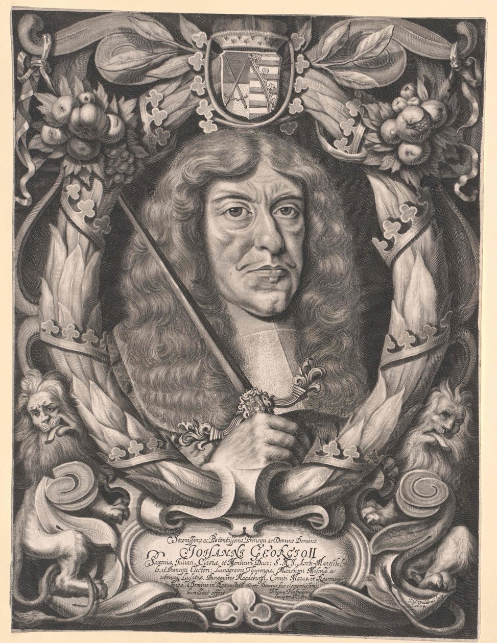 Elector de Sajonia Juan Jorge II de Artist Unknown