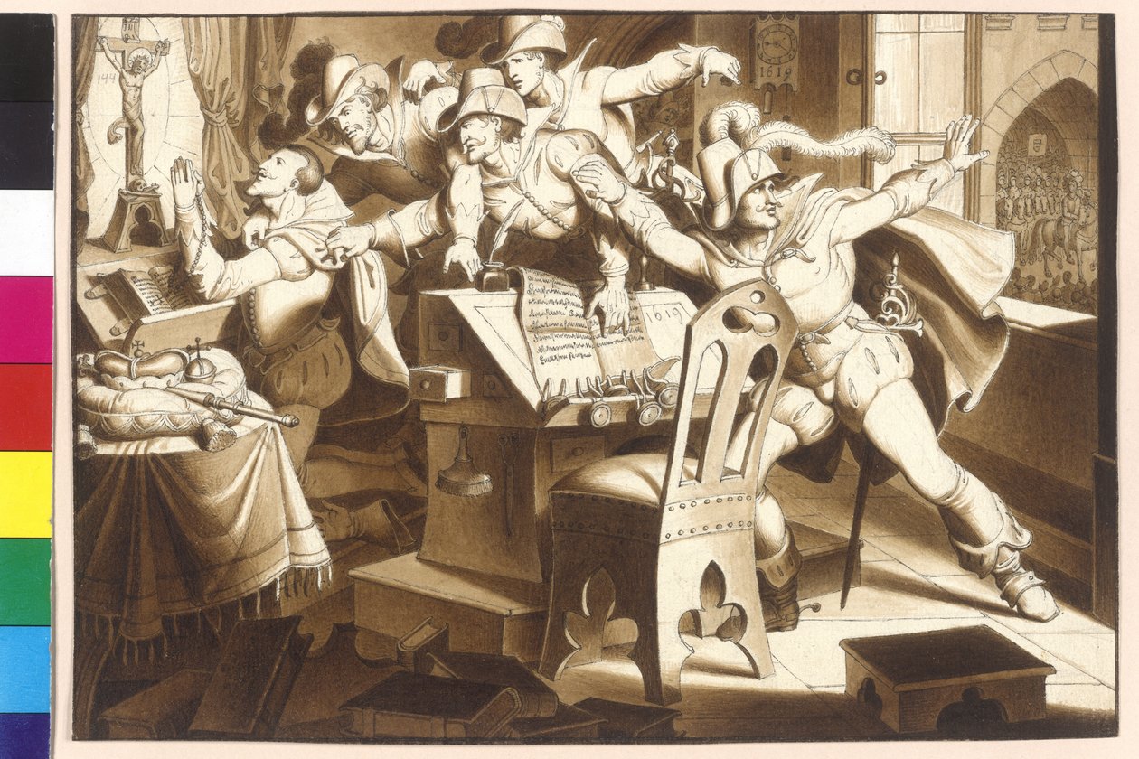 Emperador Fernando II estancia contra las deudas protestantes bohemios incondicional de Artist Unknown