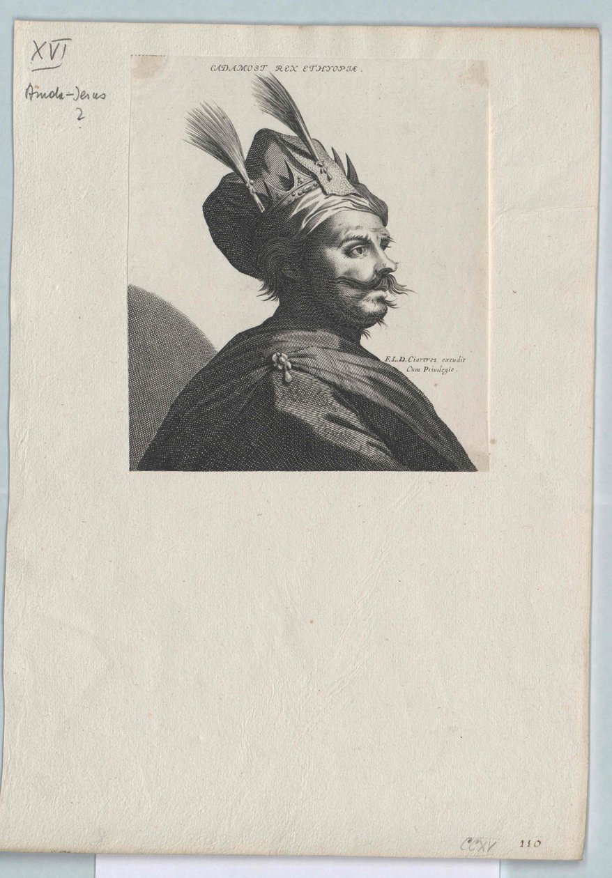 Emperador de Abisinia Amda-Jesús (imprimir) de Artist Unknown