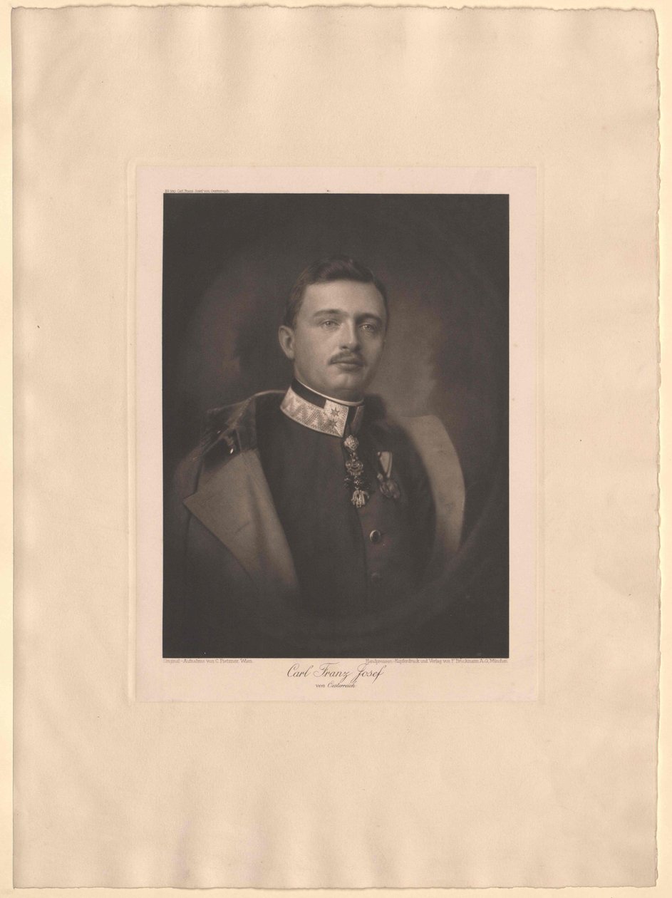 Emperador de Austria Carlos I (huella) de Artist Unknown