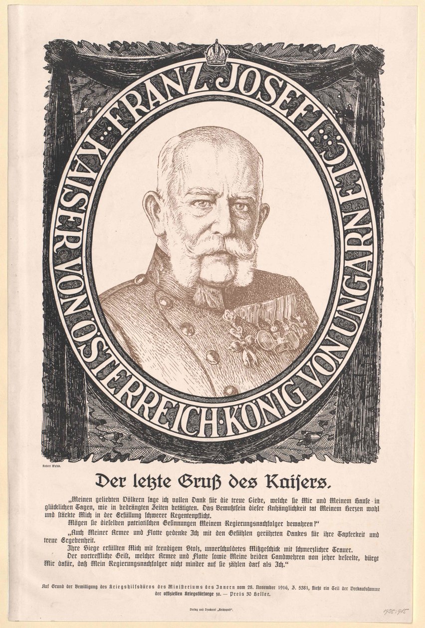 Emperador de Austria Francisco José I de Artist Unknown