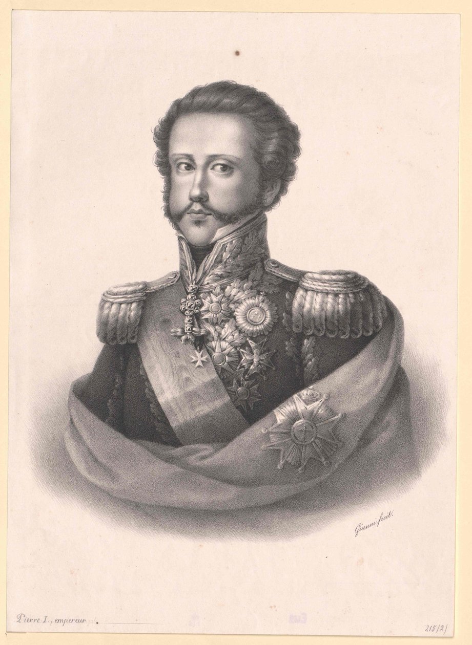 Emperador de Brasil Pedro I de Artist Unknown