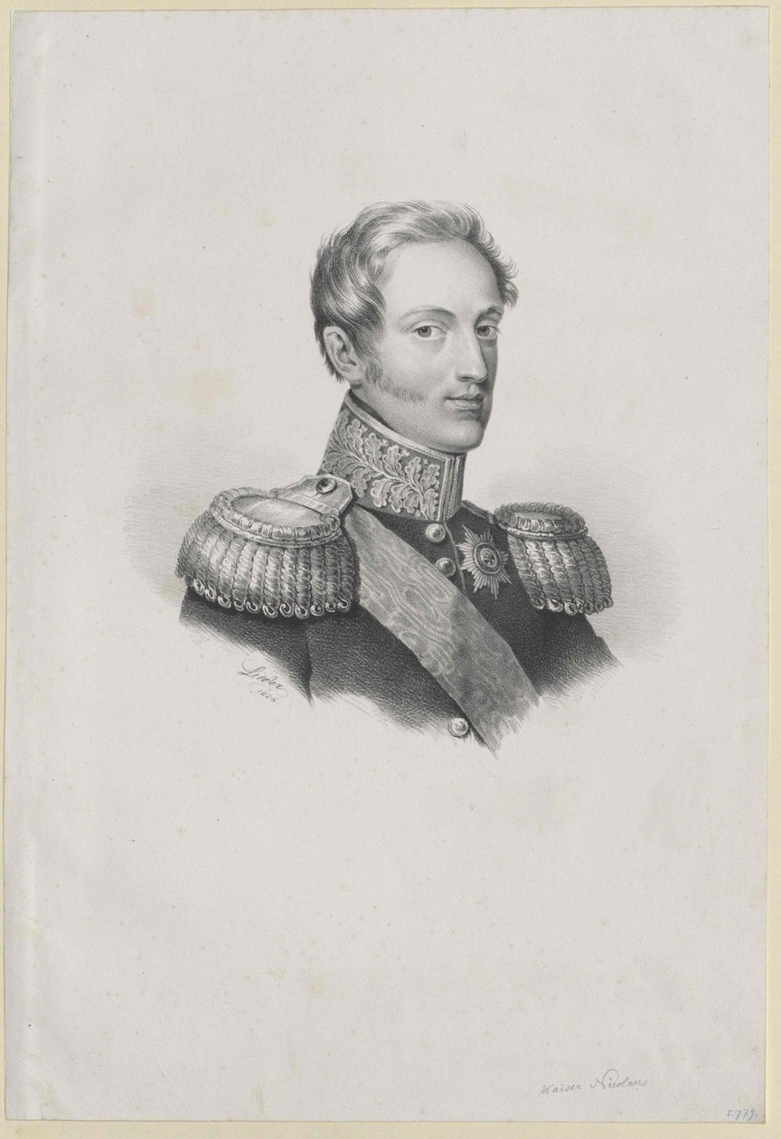 Emperador de Rusia Nicolás I de Artist Unknown