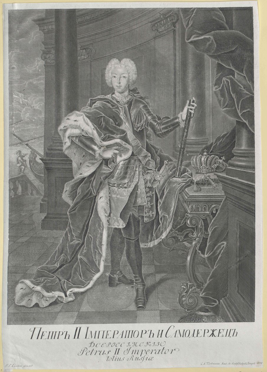Emperador de Rusia Pedro II de Artist Unknown