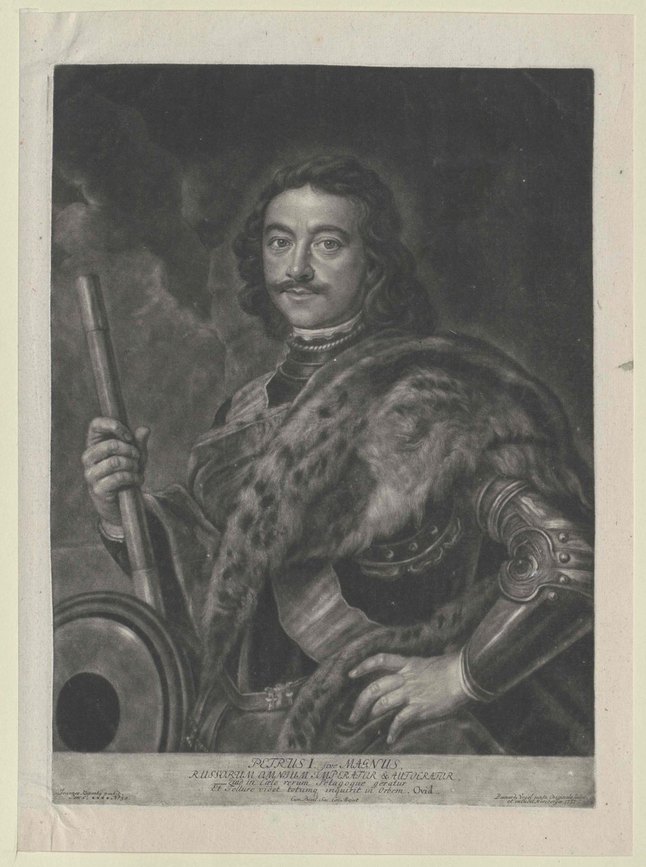 Emperador de Rusia Pedro I el Grande de Artist Unknown