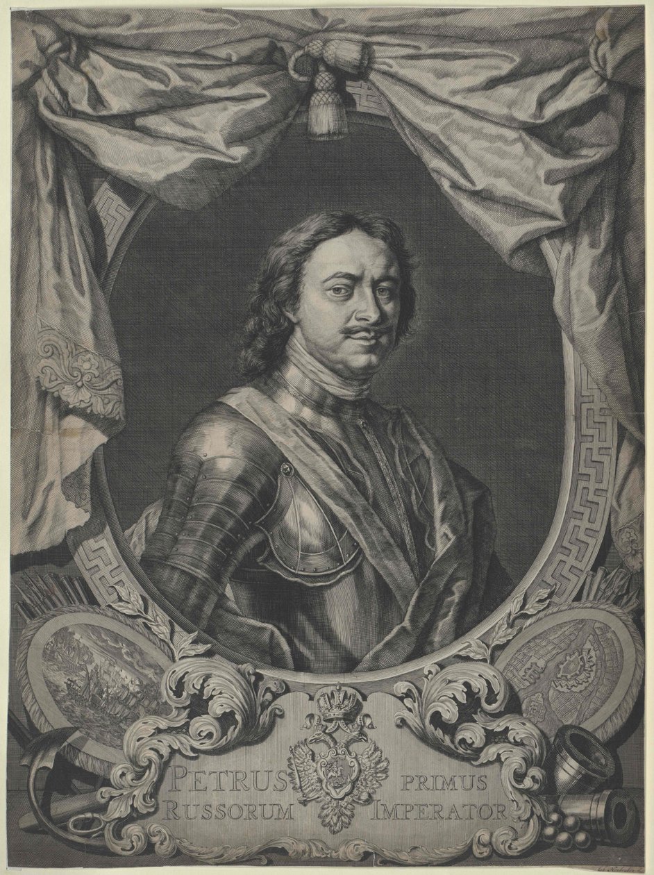 Emperador de Rusia Pedro I el Grande de Artist Unknown
