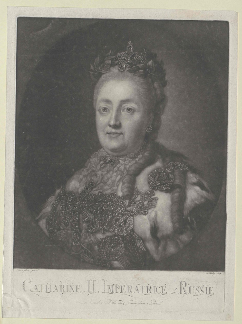 Emperatriz de Rusia Catalina II de Artist Unknown