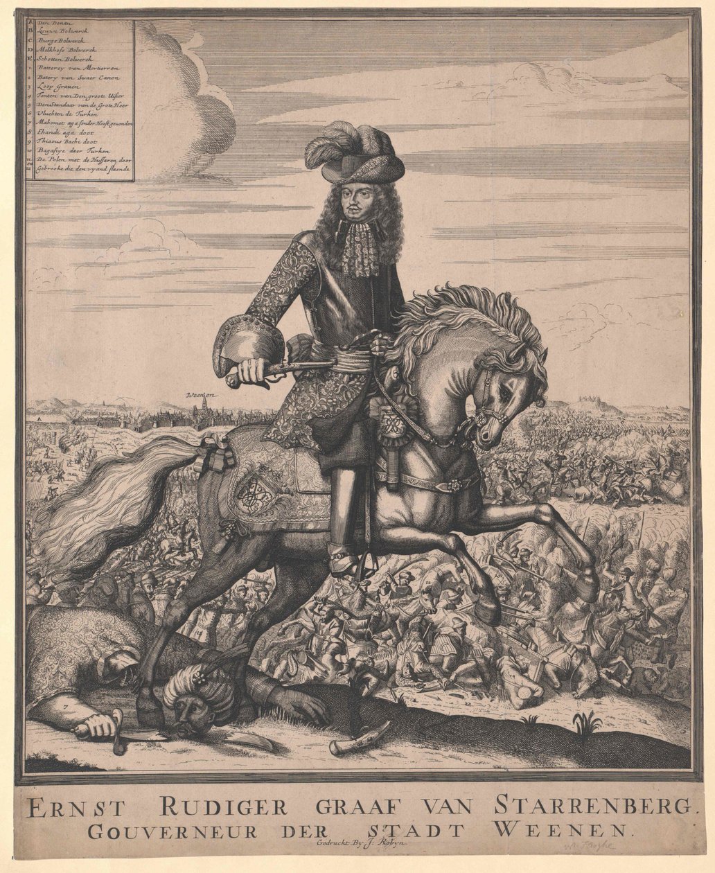 Ernst Roger cuenta Starhemberg de Artist Unknown