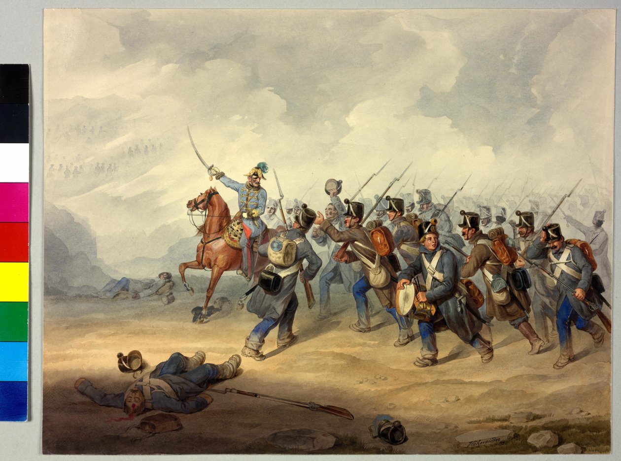FML Franz Henry cuenta Schlik en la batalla de Artist Unknown