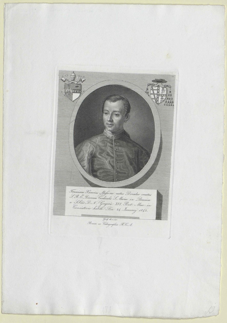 Francisco Javier Príncipe Máximo (imprimir) de Artist Unknown