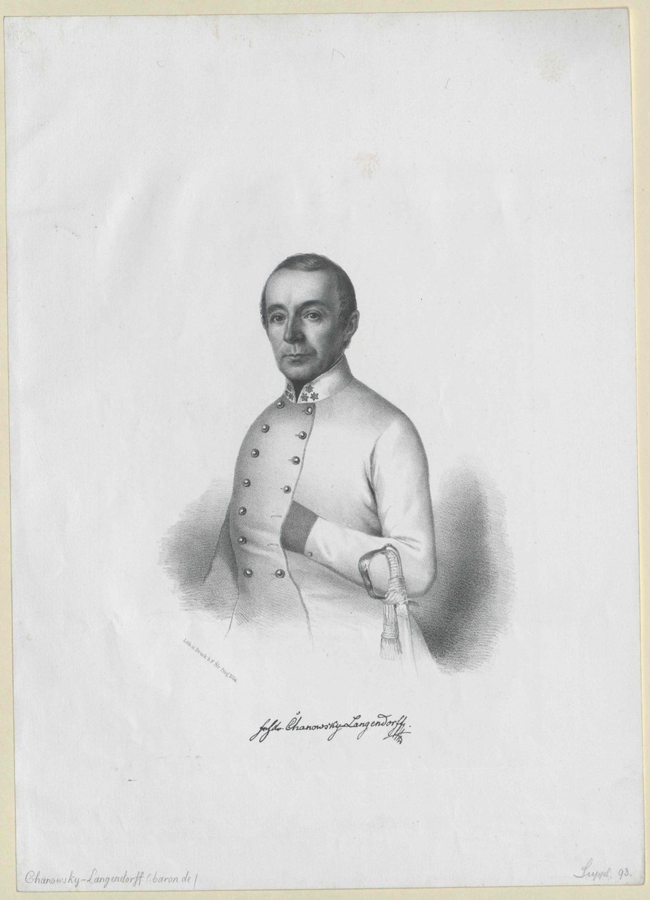 Franz Xavier barón Chanowsky-Langendorff de Artist Unknown