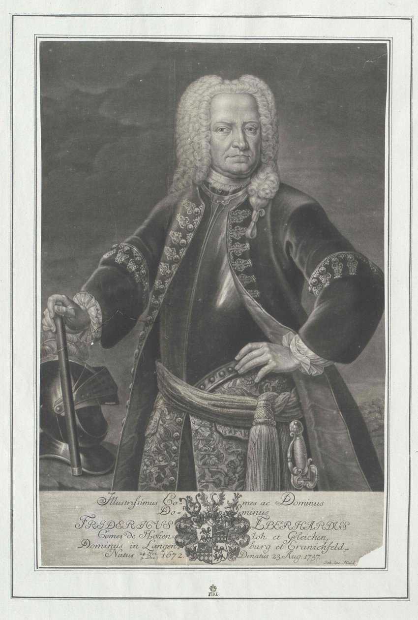 Federico Eberhard conde Hohenlohe-Kirchberg de Artist Unknown