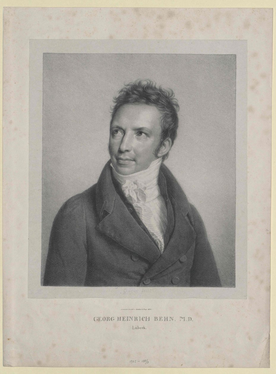 Georg Heinrich Behn (imprimir) de Artist Unknown