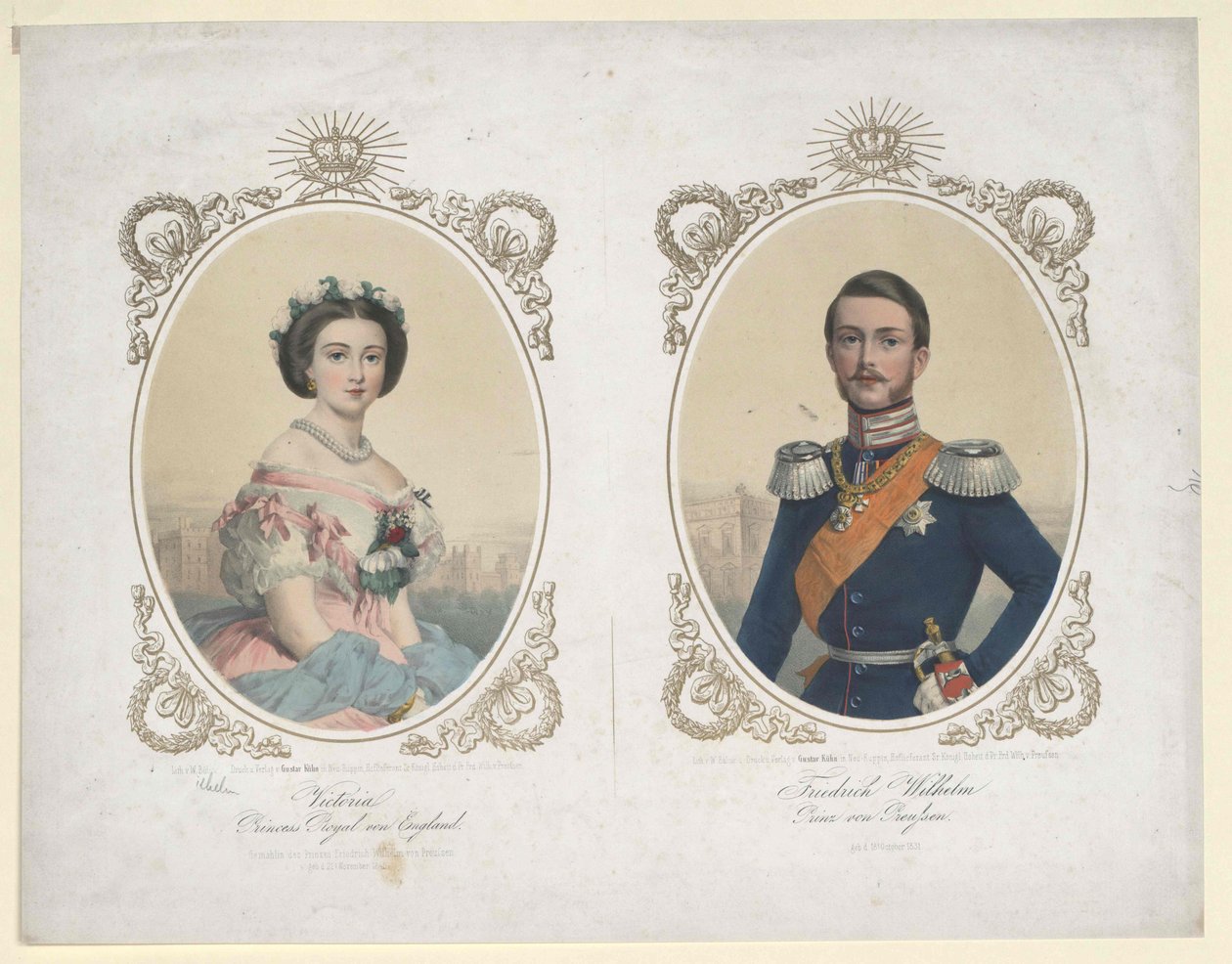 Emperador alemán y rey de Prusia Federico III de Artist Unknown