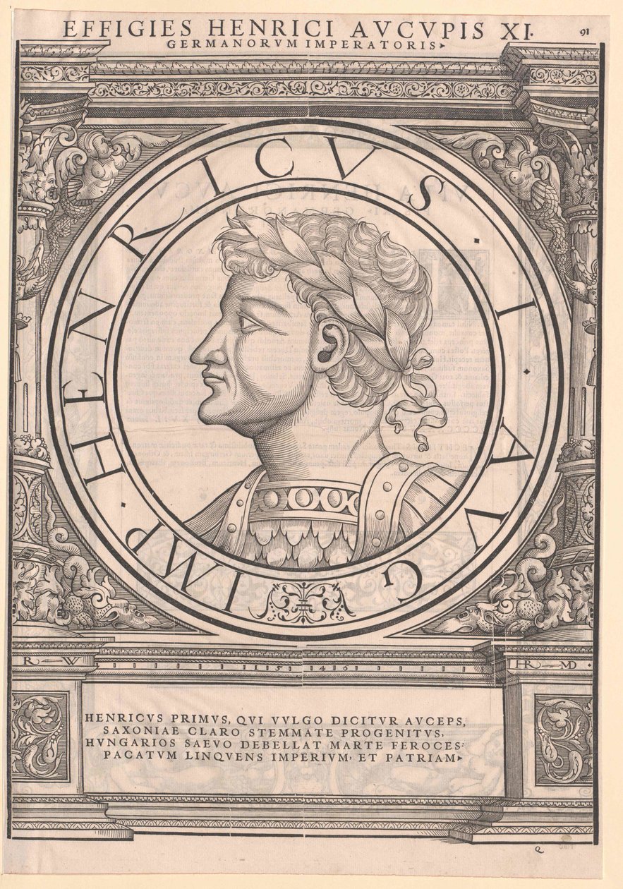 El rey alemán Enrique I de Artist Unknown