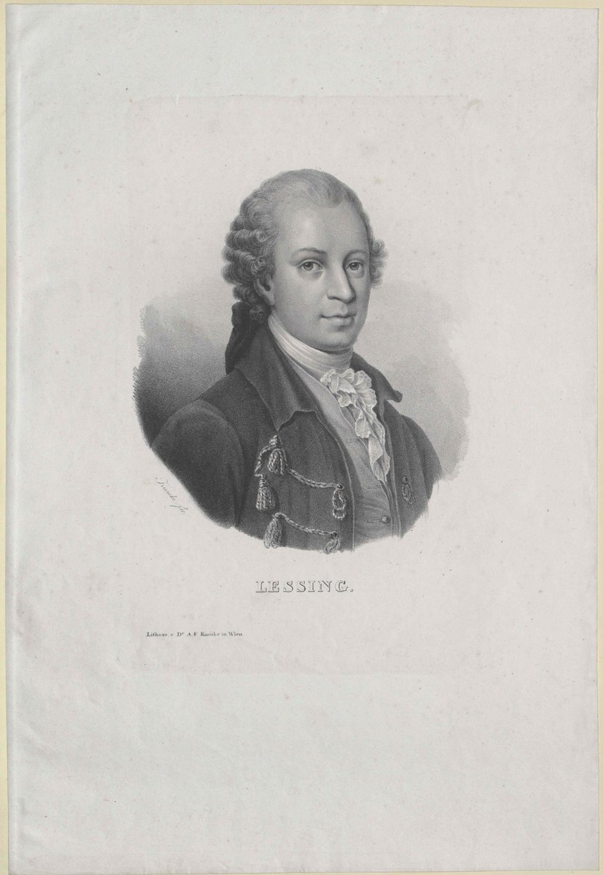 Gotthold Ephraim Lessing de Artist Unknown