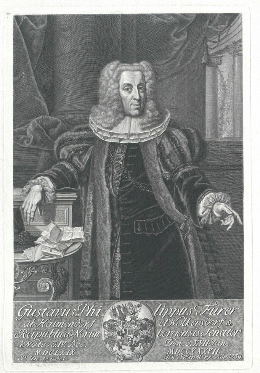 Gustav Philipp Fuerer von Haimendorf de Artist Unknown