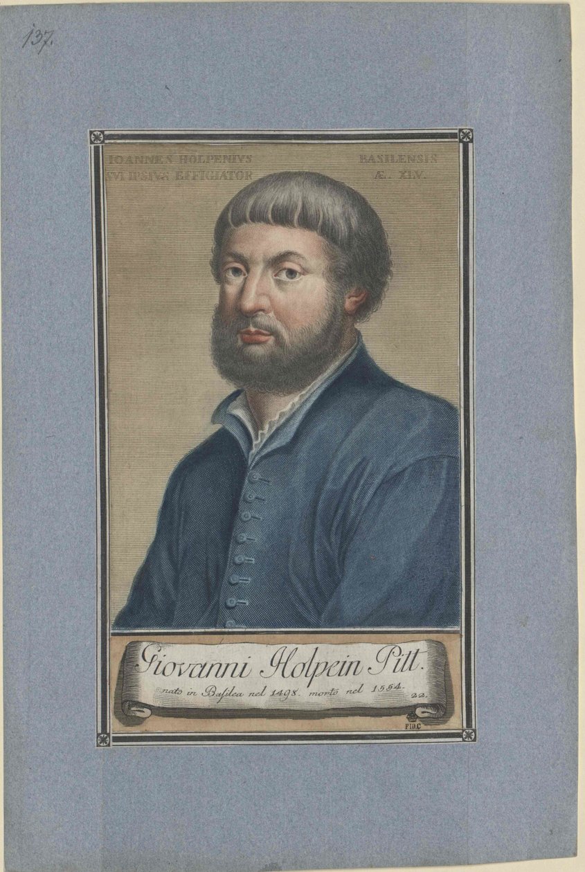 Hans Holbein (impresión) de Artist Unknown