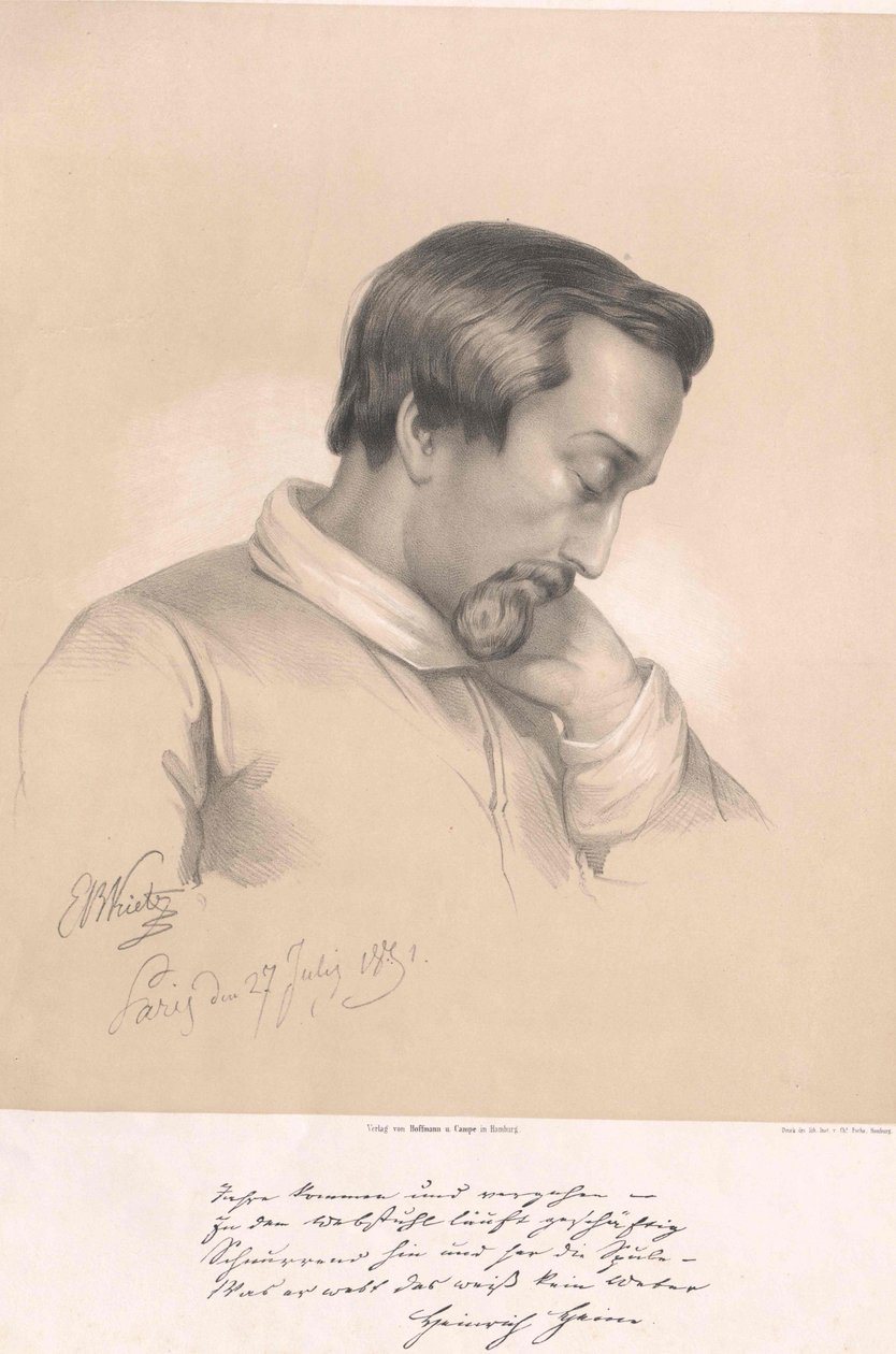Heinrich Heine (imprimir) de Artist Unknown