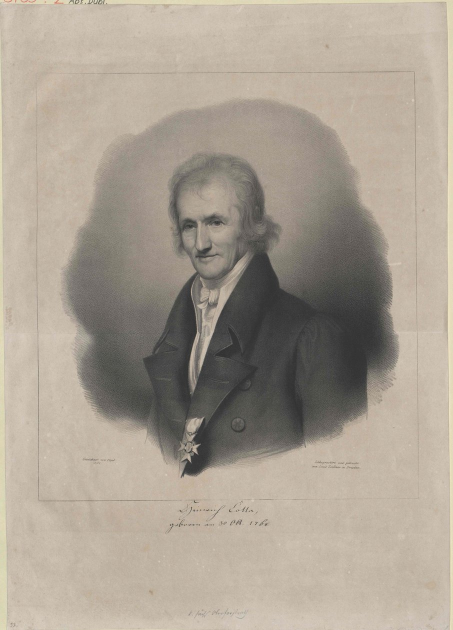 Heinrich von Cotta (impresión) de Artist Unknown