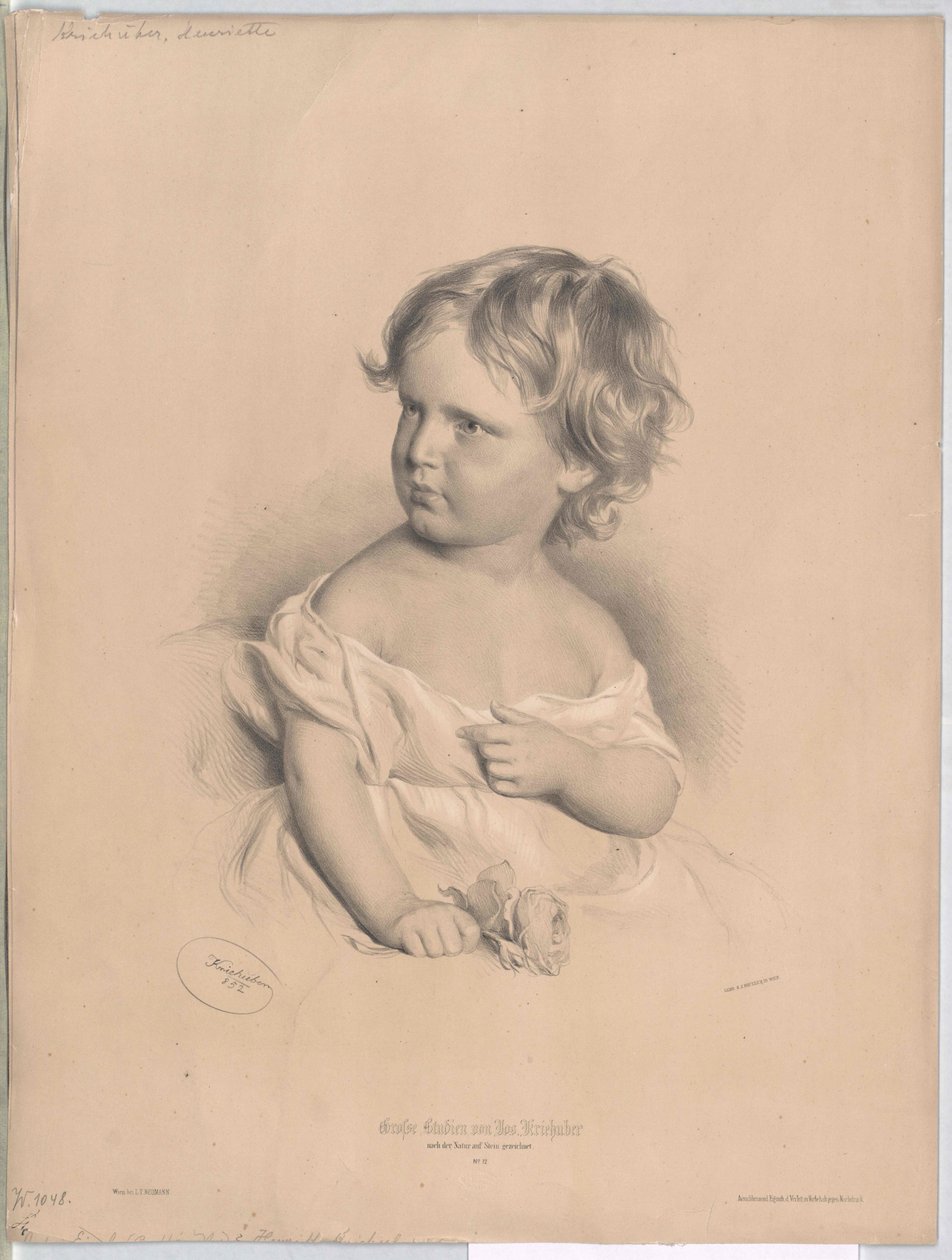 Henriette Kriehuber (imprimir) de Artist Unknown
