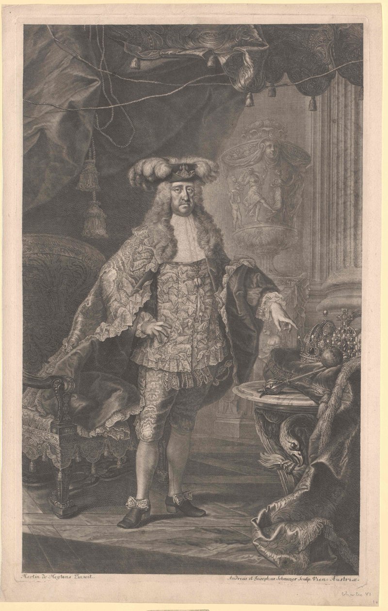 Carlos VI, emperador del Sacro Imperio Romano Germánico de Artist Unknown