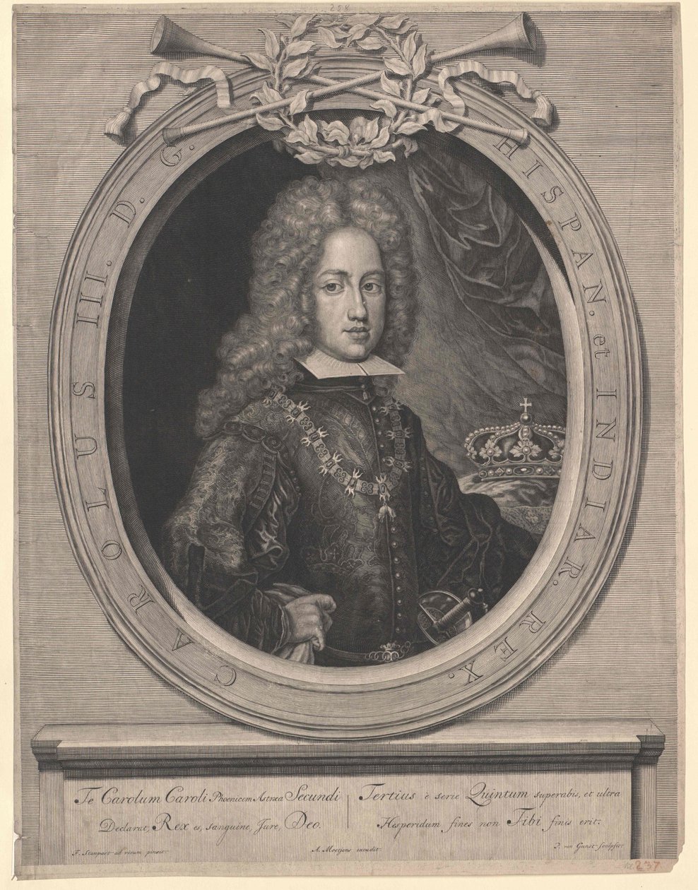 Carlos VI, emperador del Sacro Imperio Romano Germánico de Artist Unknown