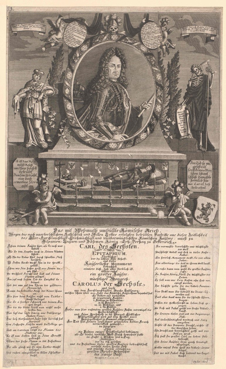 Carlos VI, emperador del Sacro Imperio Romano Germánico de Artist Unknown