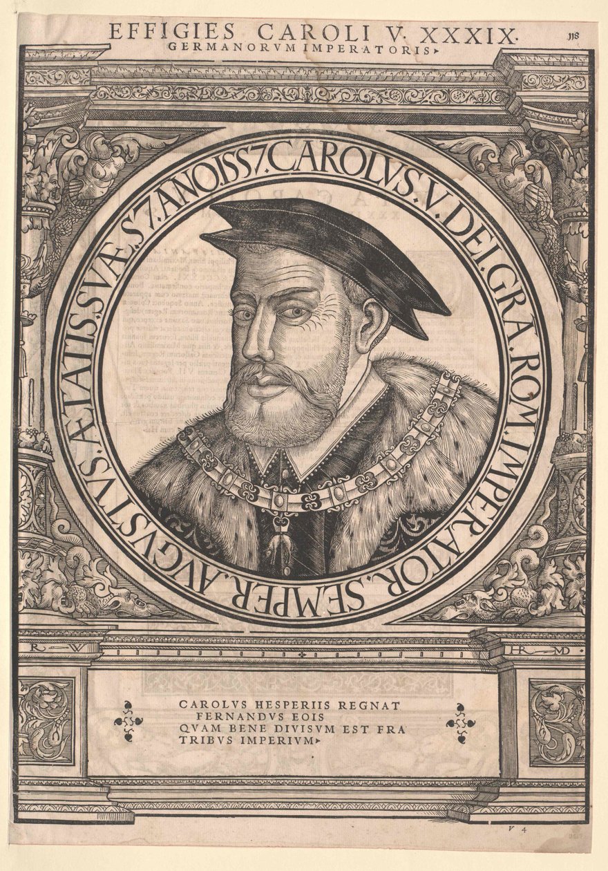 Carlos V, emperador del Sacro Imperio Romano Germánico de Artist Unknown
