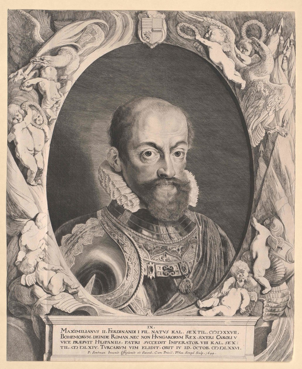 Maximiliano II, emperador del Sacro Imperio Romano Germánico de Artist Unknown