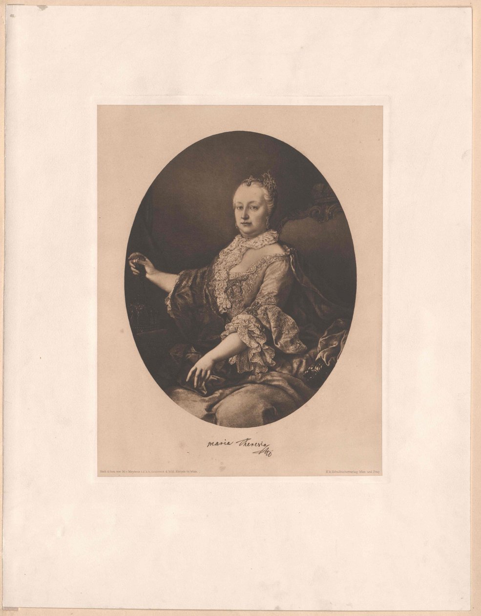 María Teresa, emperatriz del Sacro Imperio Romano Germánico de Artist Unknown