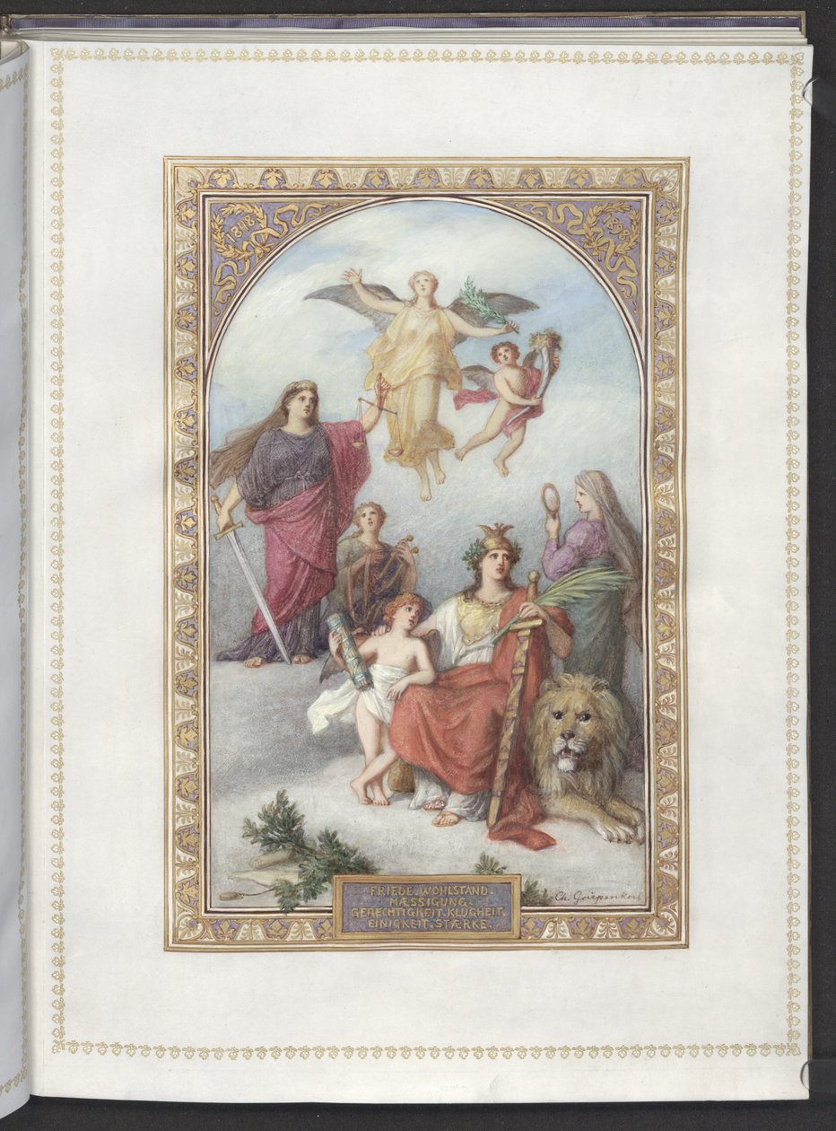Homenaje con motivo del 50 aniversario del reinado del emperador Francisco José I.1898 de Artist Unknown